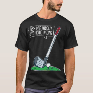 T-shirt Golf Trou dans un club Golf Golf Tee golf go