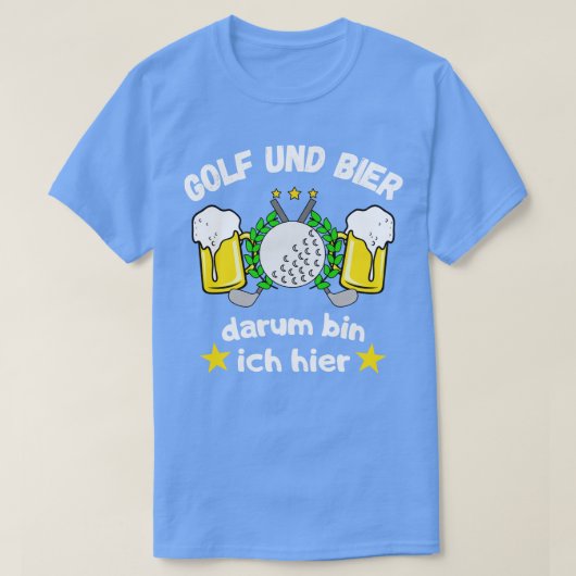 T-shirt Golf und Bier Lustiges Golfspieler Spa (Design devant)