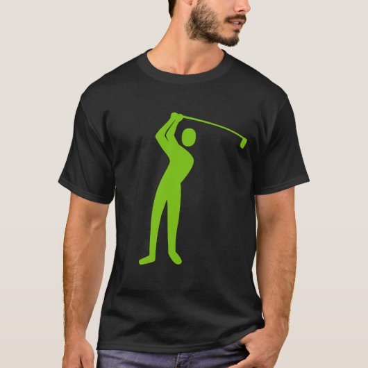 T-shirt Golf - Vert Martien (Devant)