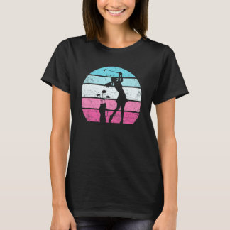 T-shirt Golf Vintage Retro Golfing Golfing Femmes Filles E