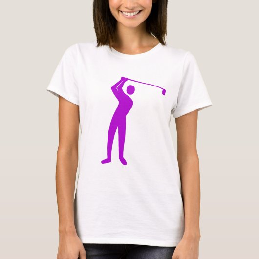 T-shirt Golf - Violet (Devant)