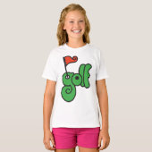 T-shirt Golf Wang Vert vibrant et Rouge (Devant entier)