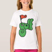 T-shirt Golf Wang Vert vibrant et Rouge (Devant)