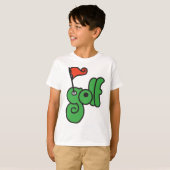 T-shirt Golf Wang Vert Vibrant et Rouge (Devant entier)