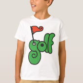 T-shirt Golf Wang Vert Vibrant et Rouge (Devant)