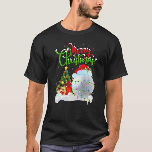 T-shirt Golf  Xmas Decorations Santa Golf Christmas (Devant)