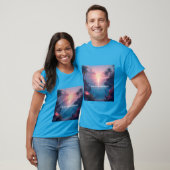 T-shirt Golfe d'Amérique avec coucher de soleil (Unisexe)