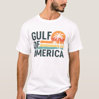 T-shirt Golfe d'Amérique Retro Beach Vibes Design