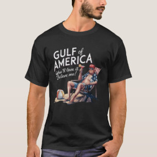 T-shirt Golfe des USA Amérique Funny Trump USA Beach