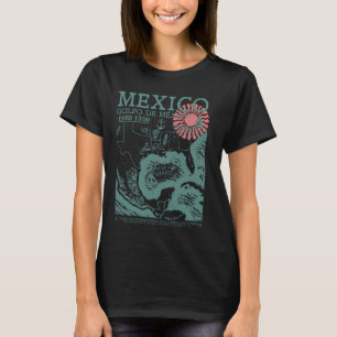 T-shirt Golfe du Mexique 1550 Carte historique Golfo de Me