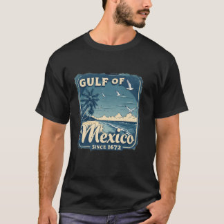 T-shirt Golfe du Mexique depuis 1672 Latino Mexique Retro