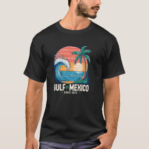 T-shirt Golfe du Mexique depuis 1672 Rétro Plage Vintage G