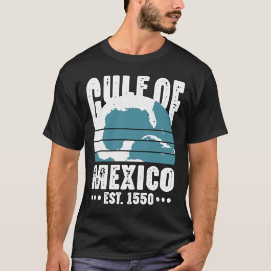 T-shirt Golfe Du Mexique Est 1550 (Devant)