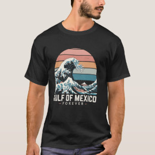 T-shirt Golfe du Mexique Forever Rétro Coucher de soleil V