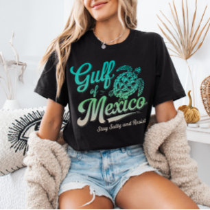 T-shirt Golfe du Mexique Restez salé et résistez à la décl