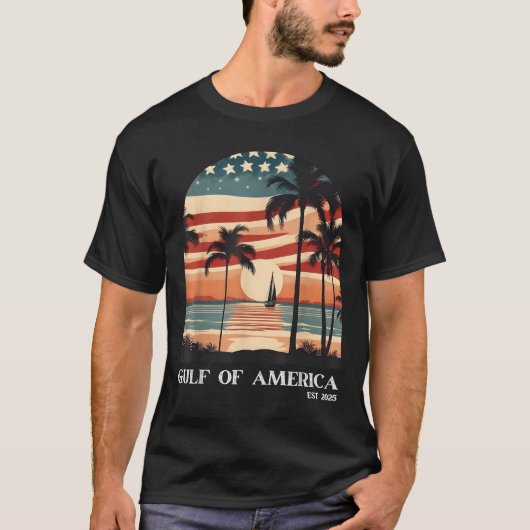 T-shirt Golfe Rétro De L'Amérique Est 2025 Hommes Américai (Devant)