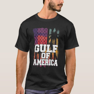 T-shirt Golfe Retro Of America Est 2025 États-Unis Drapeau