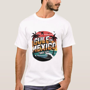 T-shirt Golfe vintage du Mexique depuis 1672 - Plage Retro