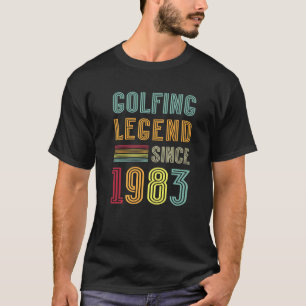 T-shirt Golfer Legend 1983 40E Anniversaire Golf 40 Ans Go