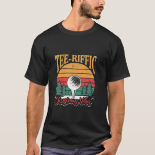 T-shirt Golfer Père Noël Golf Joueur Xmas Golf Funny Chris