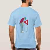 T-shirt Golfer Putting Golf Ball Design (Dos)