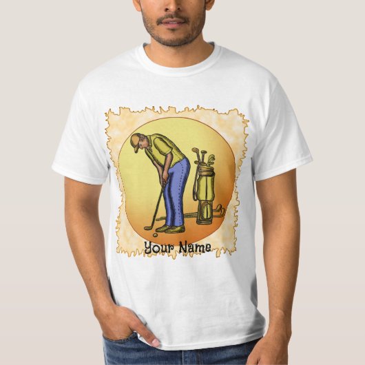 T-shirt Golfer Sun Man (Devant)