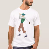 T-shirt Golfeur bien habillé (Devant)