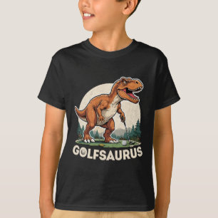 T-shirt Golfeur Dinosaure de Golf T-rex Jouant au Golf Din