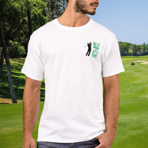 T-shirt Golfeur Golf Humour Citation Sportive Noir Vert
