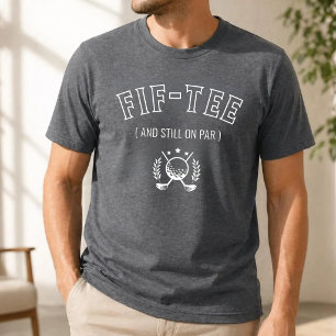 T-shirt Golfeur Golfeur Personnalisé 50e 60e 70e Anniversa