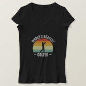 T-shirt Golfeur le plus Okayest du monde (Design devant)