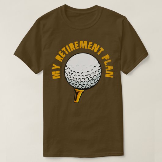 T-shirt Golfing Golfer Retirement 1 (Design devant)