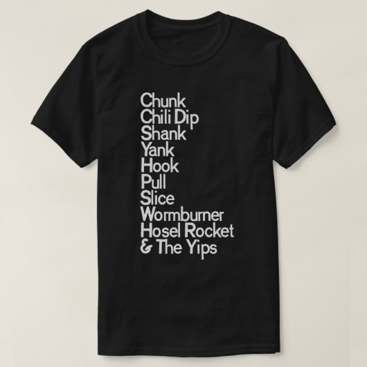 T-shirt Golfs Dirty Mots (Design devant)