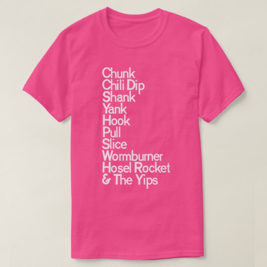 T-shirt Golfs Dirty Mots (Design devant)