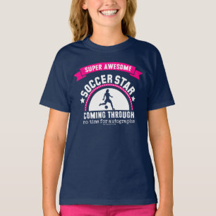 T-shirt Golly filles : Étoile du football impressionnante