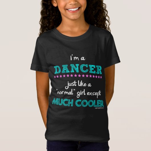 T-Shirt Golly filles - je suis un danseur (Devant)