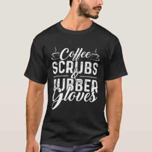 T-shirt Gommages au café et gants en caoutchouc pour infir