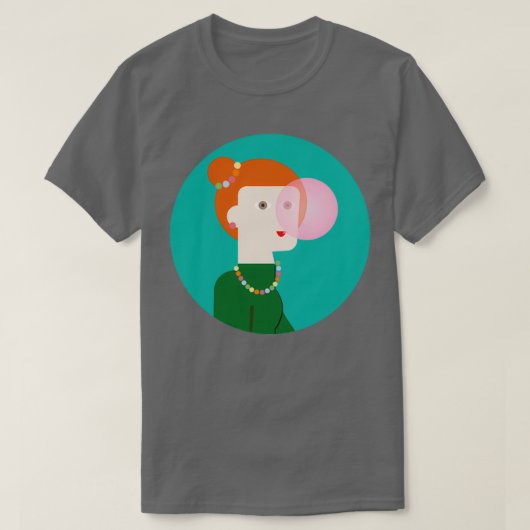 T-shirt gomme à mâcher (Design devant)