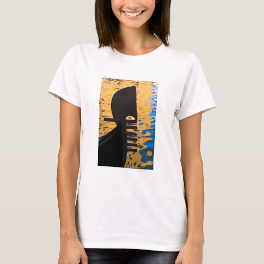 T-shirt Gondola et ondulation d'eau, Italie (Devant)