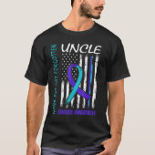 T-shirt Gone But Not Forgotten Uncle Suicide Awareness Fla (Devant)