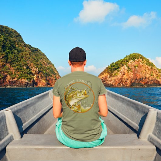 T-shirt Gone Fishing Énorme Basse Prendre le Lure Sports C