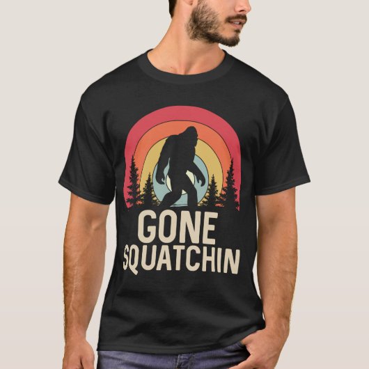 T-shirt Gone Squatchin (Devant)