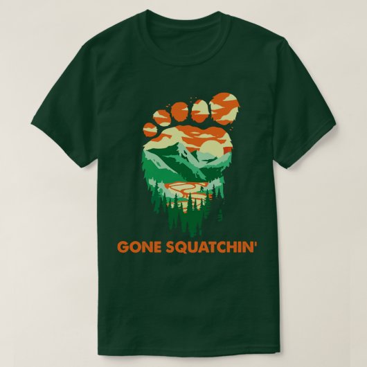 T-shirt Gone Squatchin (Design devant)