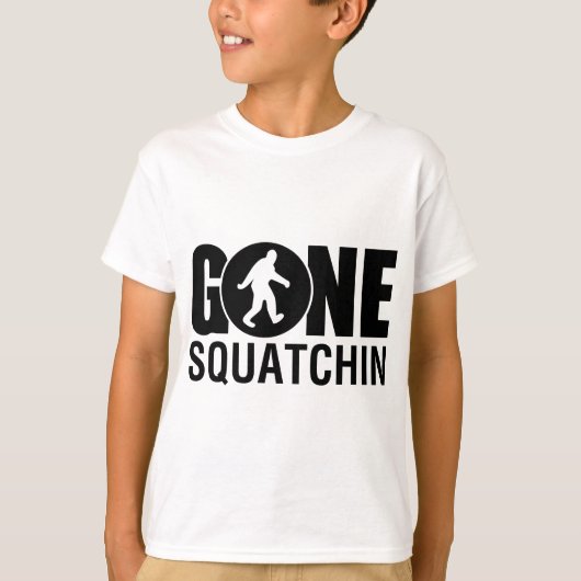 T-shirt Gone Squatchin (Devant)