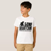 T-shirt Gone Squatchin - Drôle Croyant Bigfoot (Devant entier)