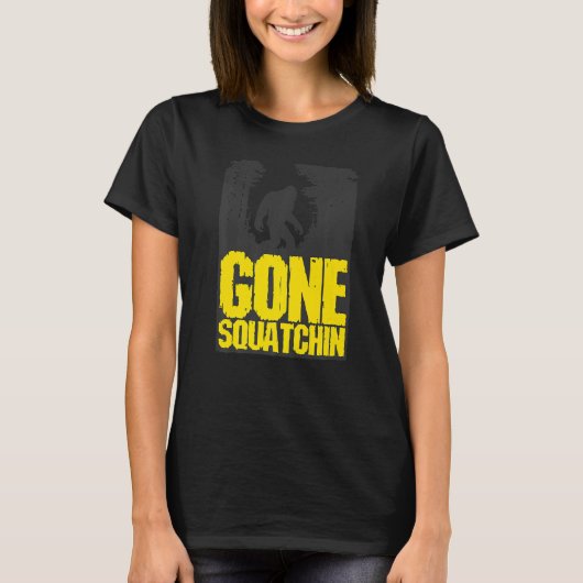 T-shirt Gone Squatchin Geek Nerd Graphique 1 (Devant)