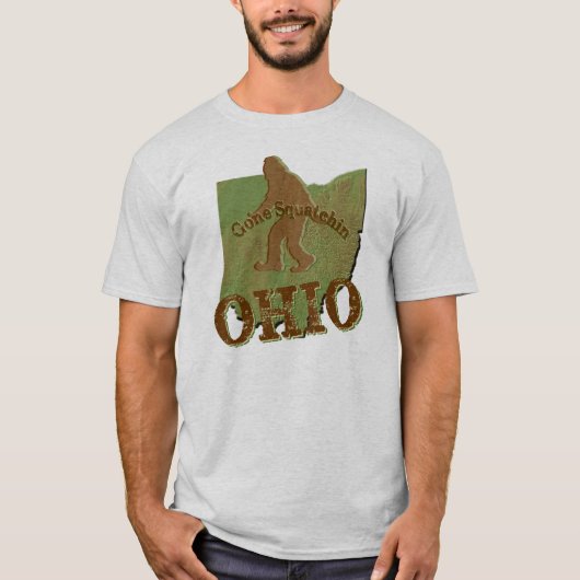 T-shirt Gone Squatchine Ohio (Devant)