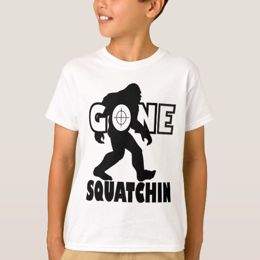 T-shirt Gone Squatching sur la cible (Devant)