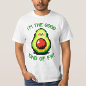 T-shirt Good Fat Avocado - Drôle Pixel Art Conception alim (Devant)