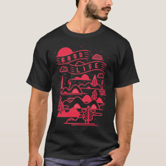 T-shirt Good Life Outdoor Summer Travel Randonnée Camping